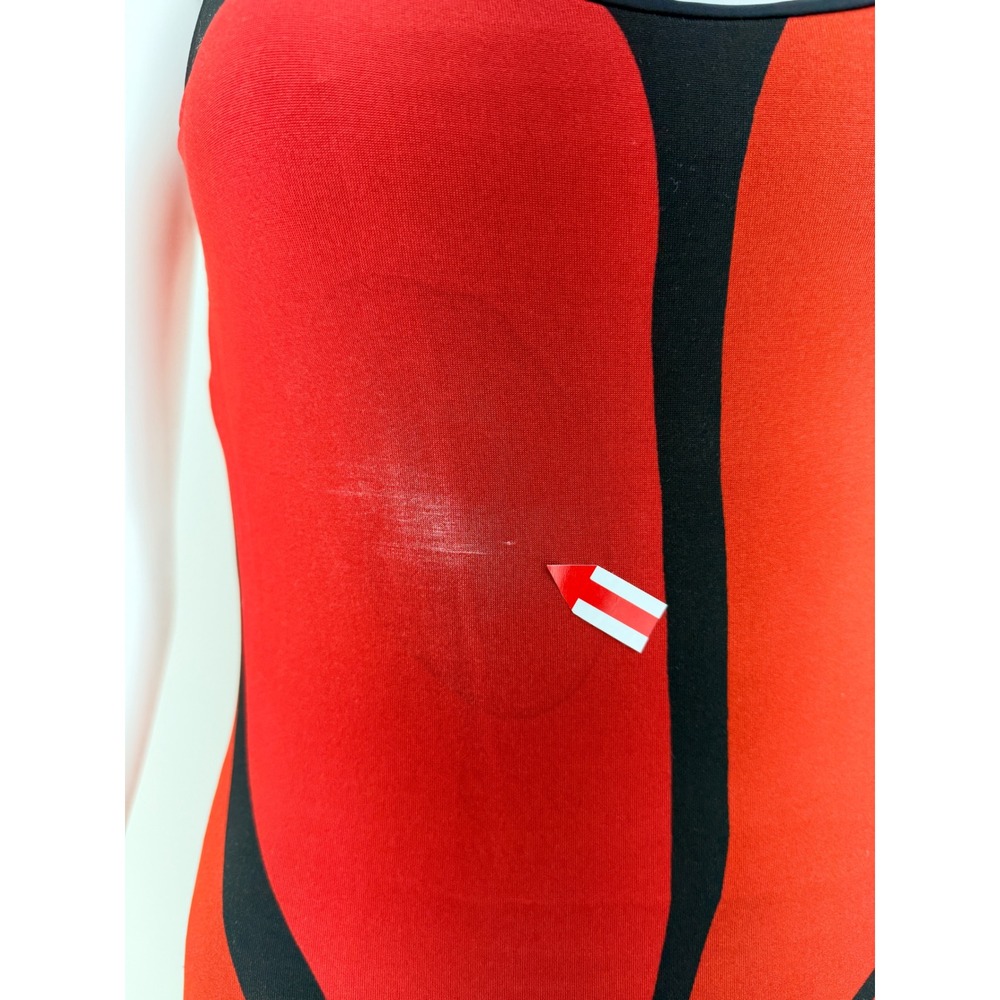 ALA de la CRUZ Camellia Maxi Dress Floral Print Red Black Green Sleeveless small - Picture 5 of 10